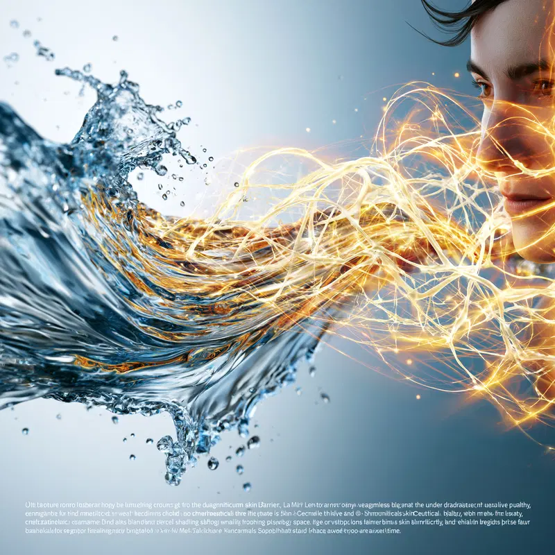 Surreal concept art showing a face merging energy and water elements