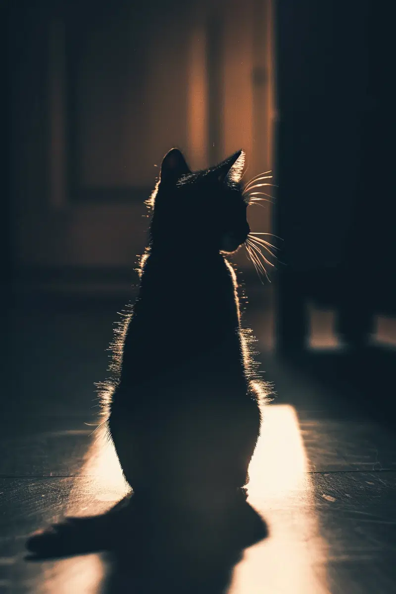 Cinematic Minimalist Black Cat Wall Art Decor Ideas