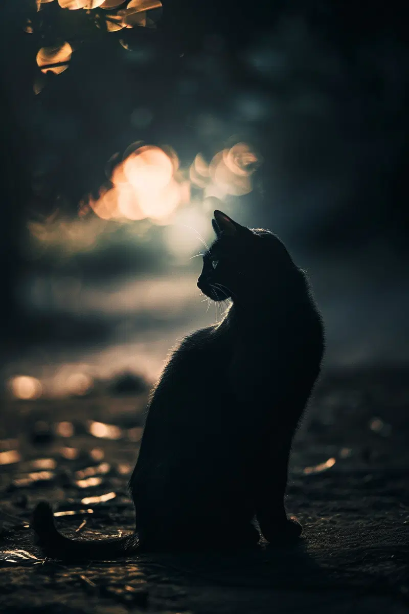 Minimalist Black Cat Silhouette Wall Art Decor Ideas