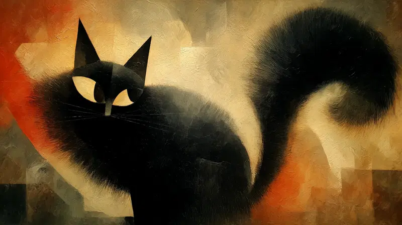 Art Deco Black Cat Wall Art Inspiration for Stylish Decor