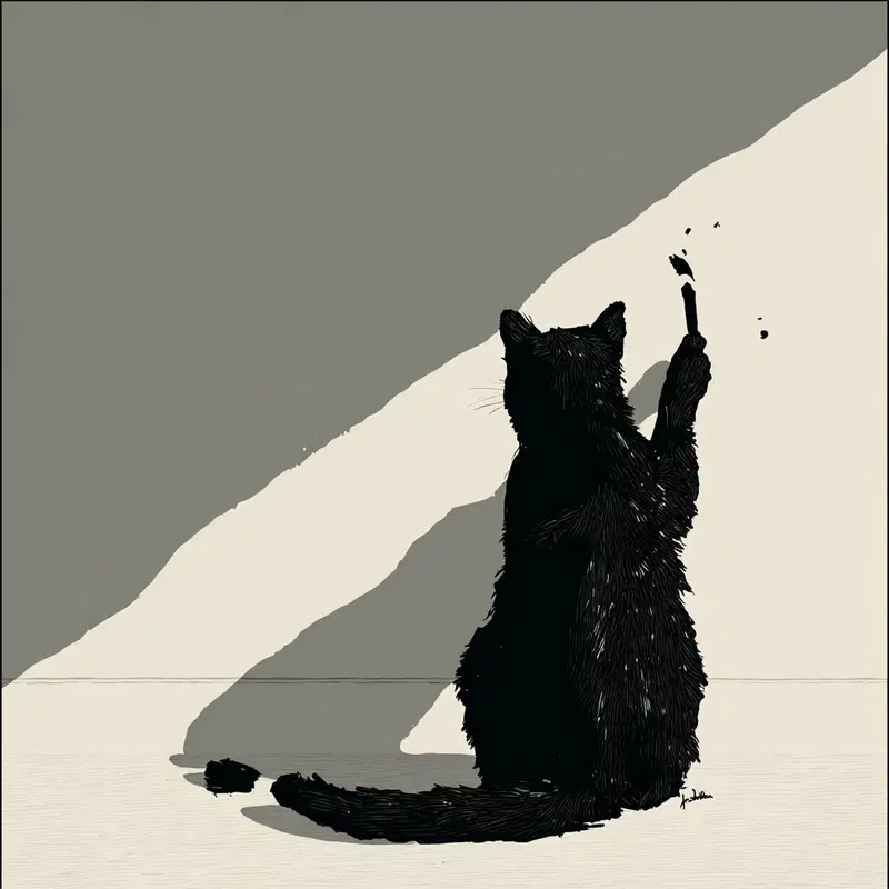 Black Cat Silhouette Wall Art Inspiration for Unique Decor