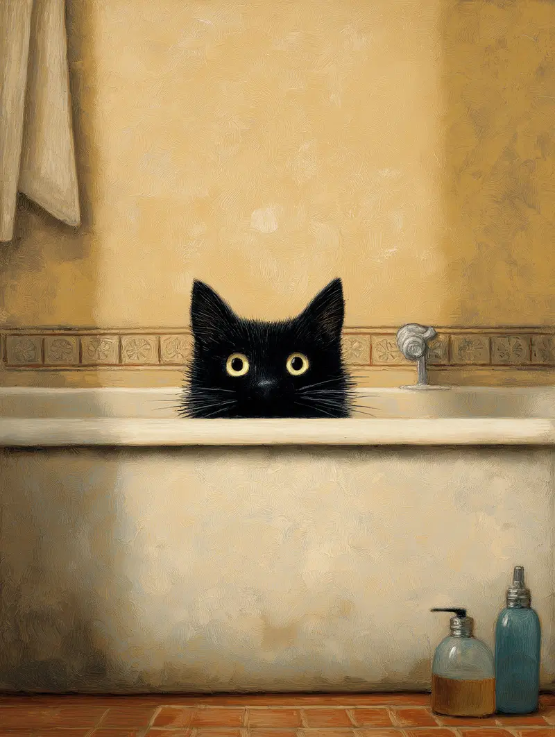 Charming Black Cat Bathtub Decor Inspiration for Cat Lovers