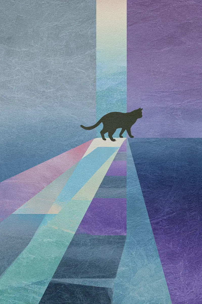 Zen-Inspired Cat Art: Serene Statue of Liberty Aesthetic Decor