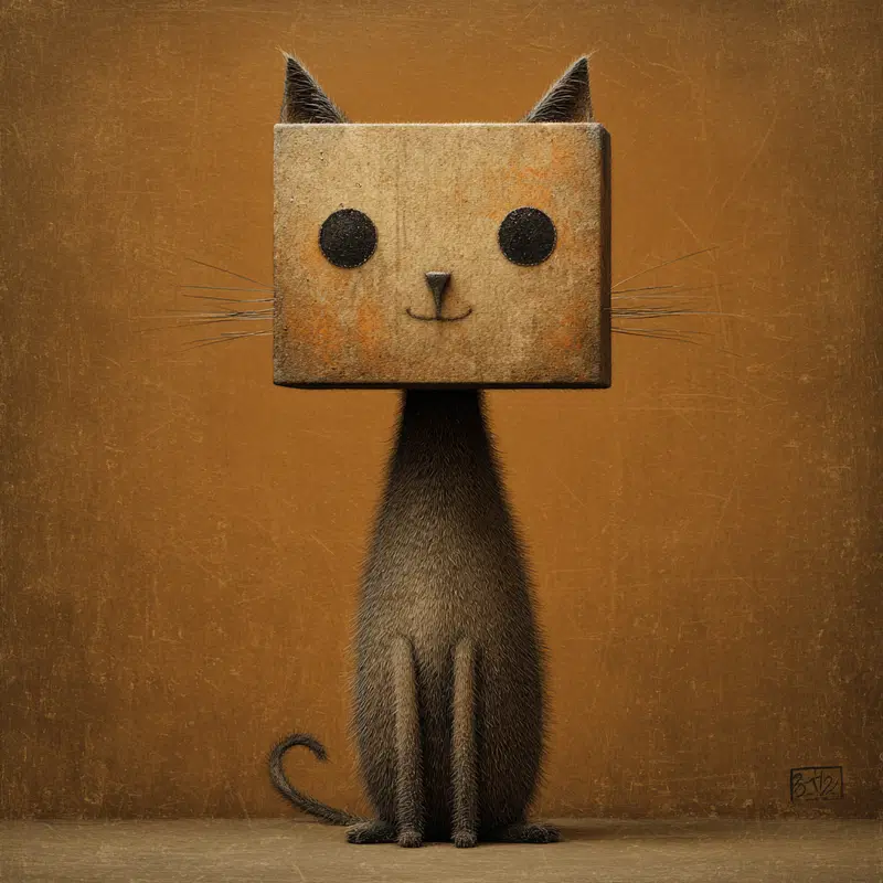 Unique Cat Decor Ideas Featuring Square Headed Cats