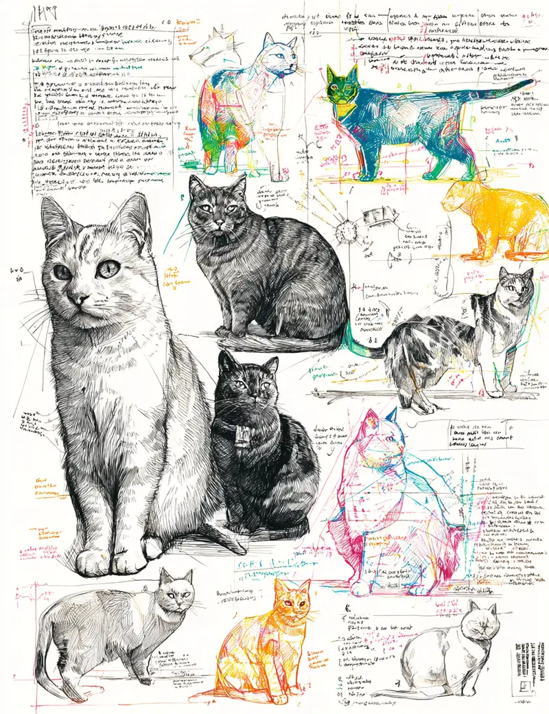 Colorful Cat Illustration Ideas for Creative Projects