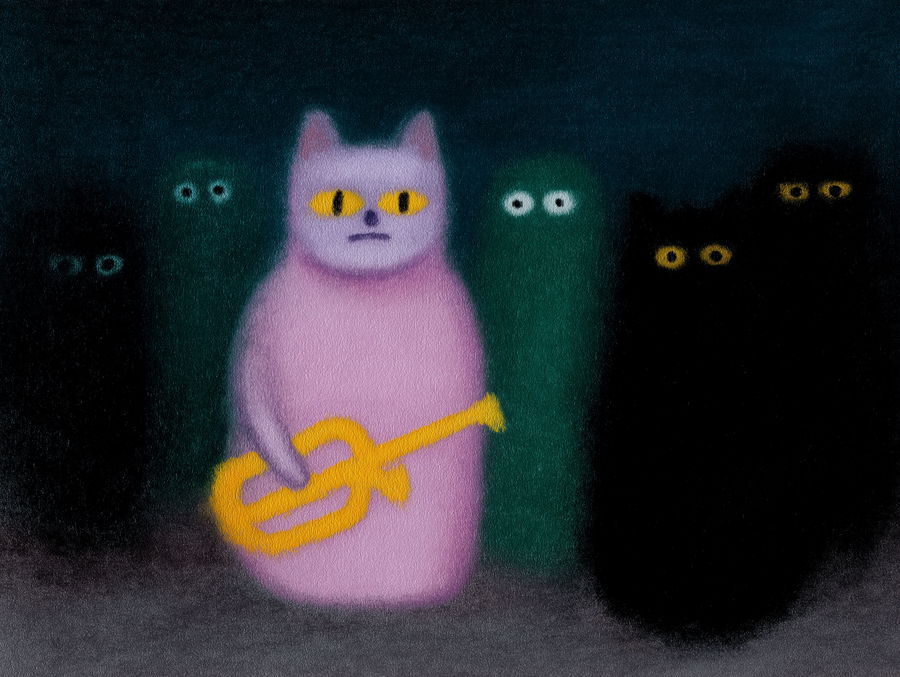 Person and cat sharing a cozy moment indoors