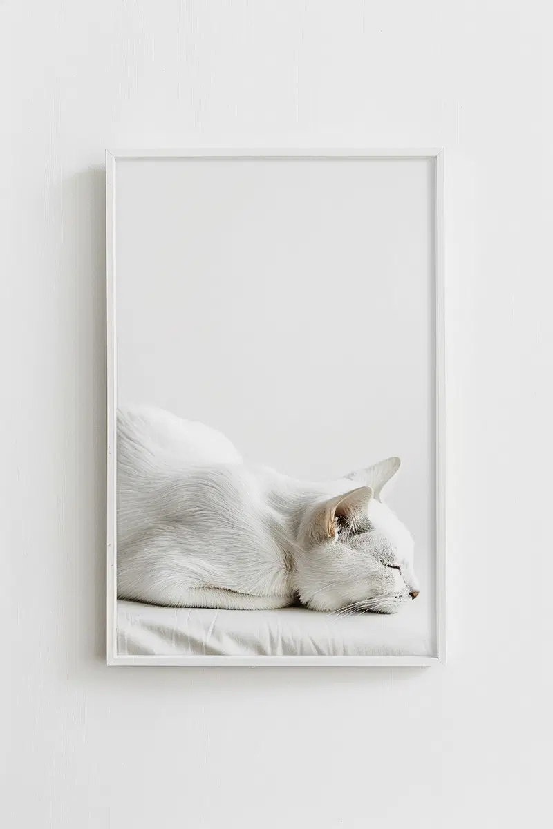 Minimalist Cat Printable Wall Art for Modern Decor