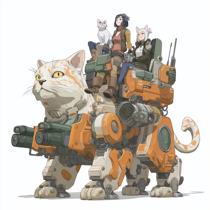 Futuristic Cat Mecha Decor Ideas for Stylish Women