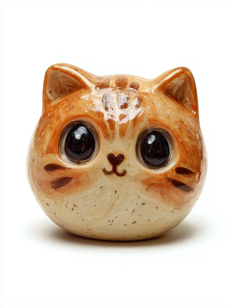 Whimsical Handmade Ceramic Cat Head Decor Inspiration
