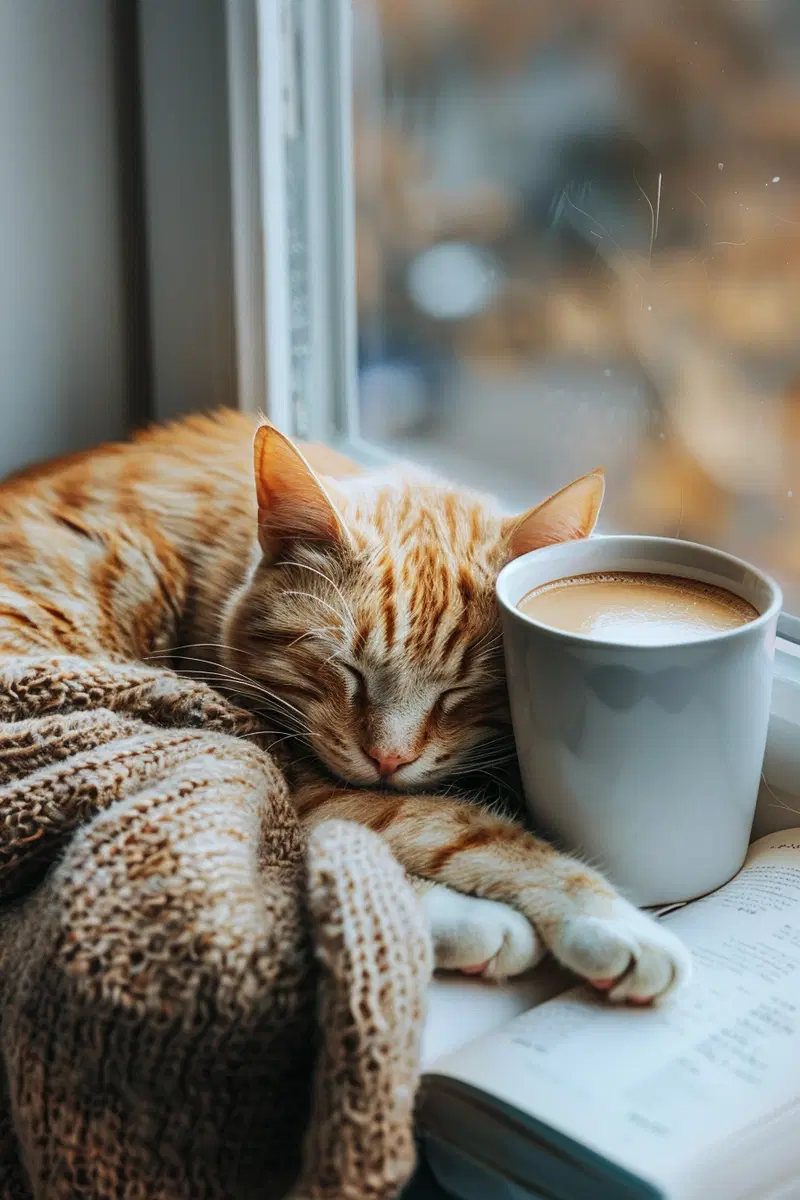 Cozy Reading Nook Ideas with Cats and Cappuccinos
