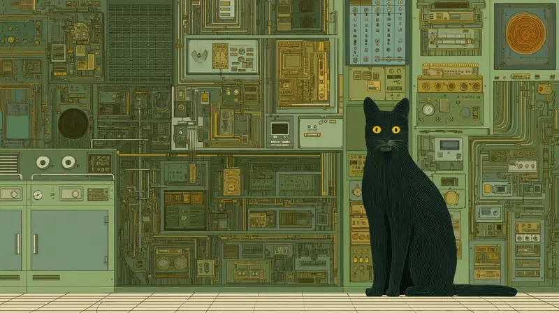 Chill Lofi Cat Aesthetic with Hidden Details for Cozy Decor