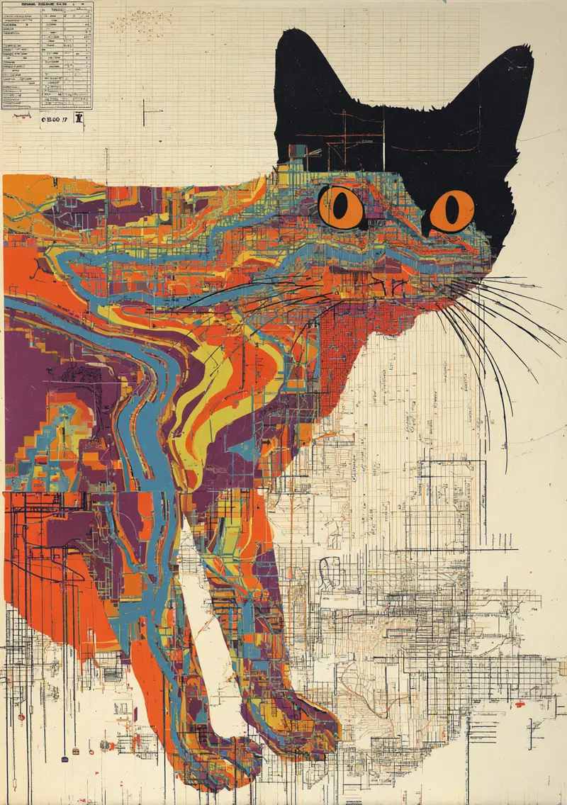 Abstract Map Cat Flaticon for Unique Home Decor Inspiration