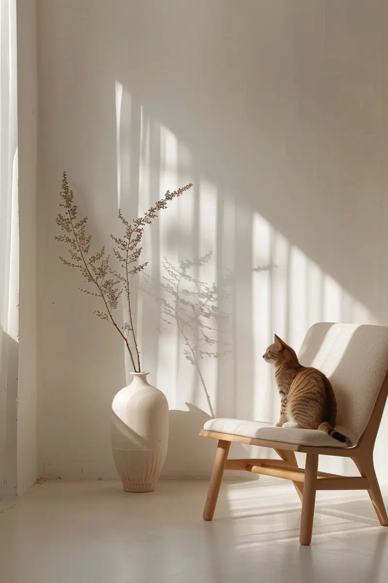 Minimalist Cat Decor Wall Art for Modern Interiors