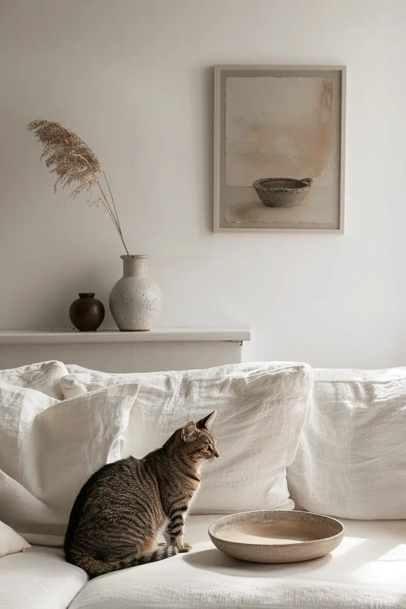 Minimalist Cat Wall Art for Modern Home Decor