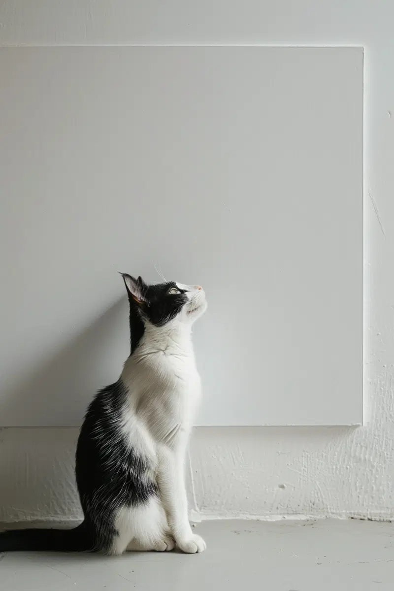 Minimalist Cat Wall Art Printable for Modern Decor