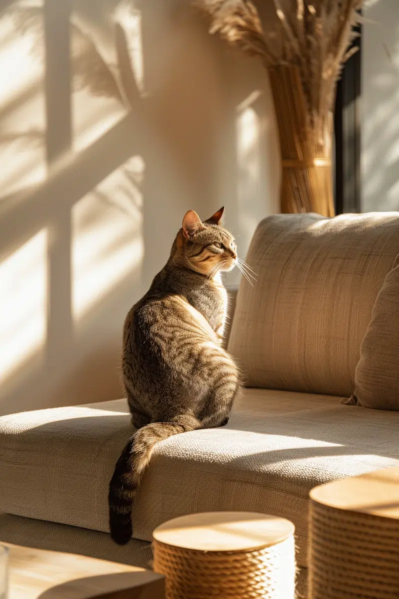 Modern Minimalist Cat Wall Art for Elegant Interiors