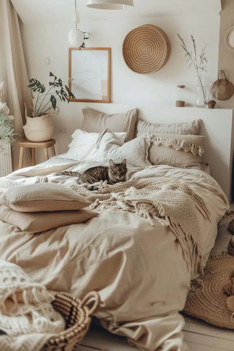 Cozy Minimalist Bedroom Decor in Neutral Tones