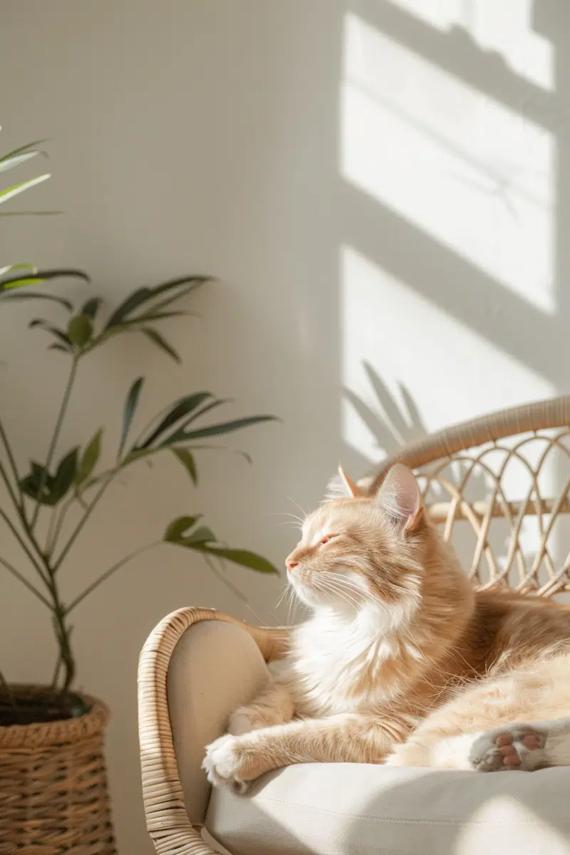 Minimalist Cat Wall Art for Cozy Modern Decor Aesthetic