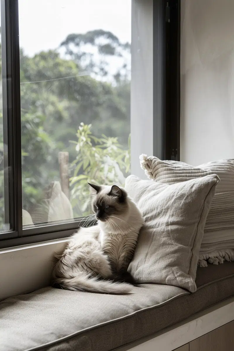 Luxury Minimalist Cat Decor for Soft Aesthetic Interiors