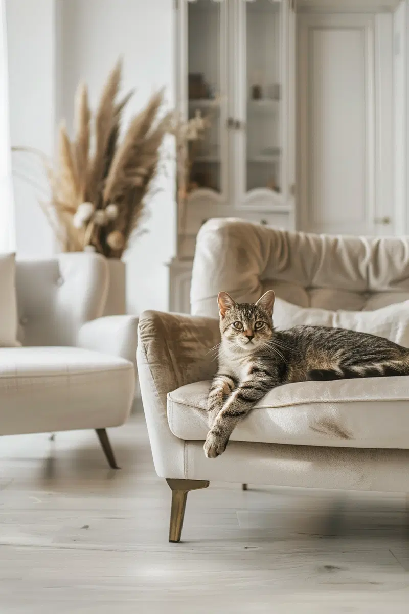 Elegant Minimalist Cat Wall Art for Modern Interiors