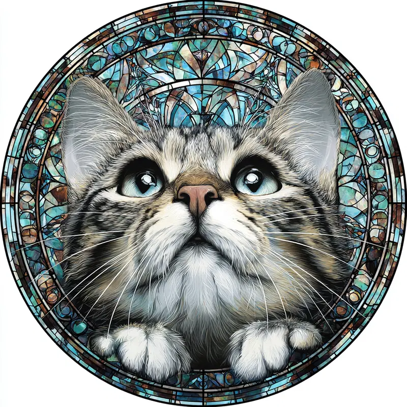 Stained Glass Cat Art: Whimsical Home Decor Inspiration