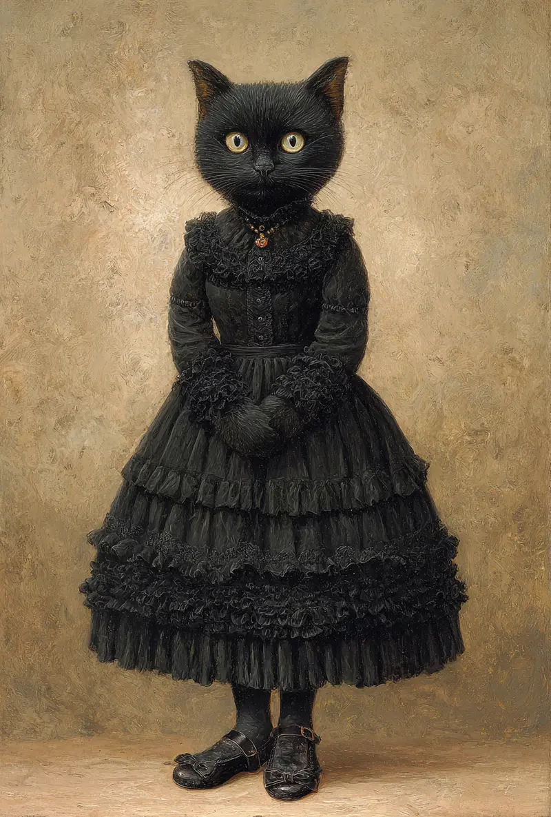 Victorian Cat Art: Vintage Aesthetic Home Decor Inspiration