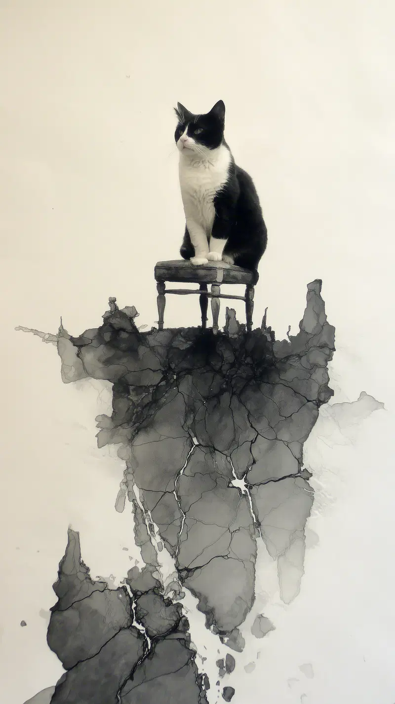 Elegant Watercolor Ink Art for Mournful Home Decor Inspiration