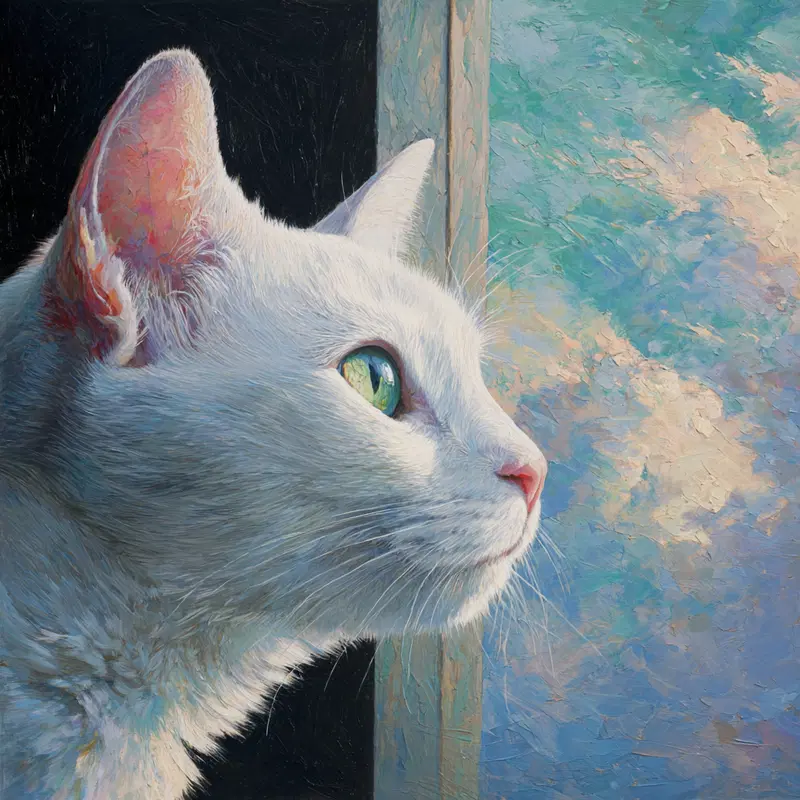 Whimsical Cat Window Art for Cozy Home Decor Inspiration