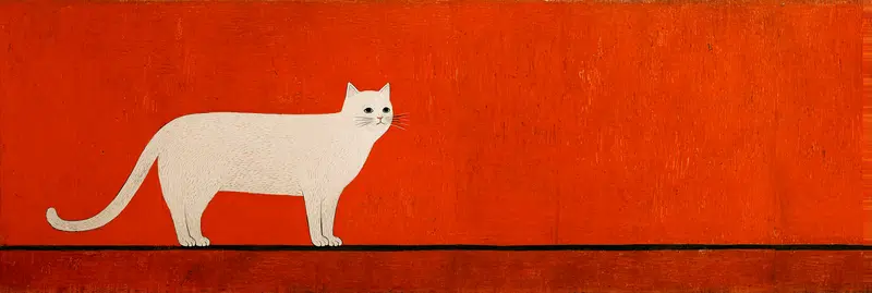 Minimalist Cat Wall Art Ideas for Colorful Home Decor