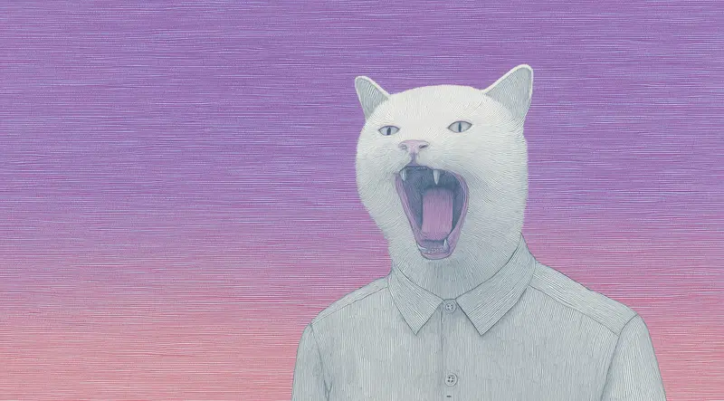 Whimsical Cat Art for Colorful Home Decor Inspiration