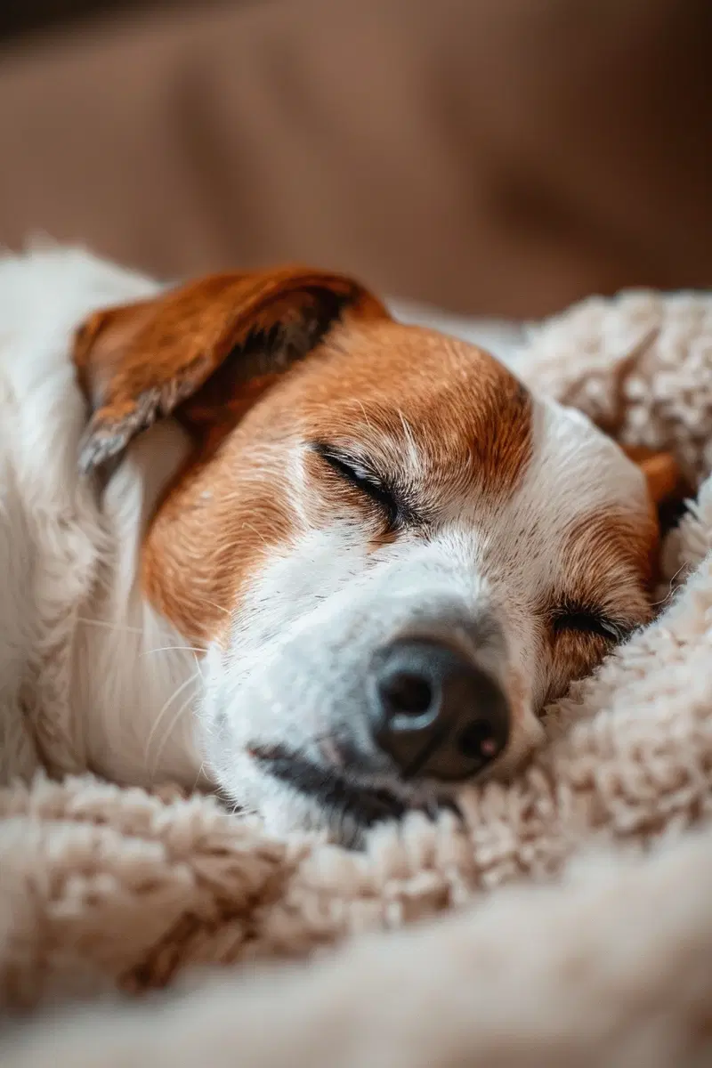 Funny Sleepy Dog Wall Art Printable for Cozy Decor