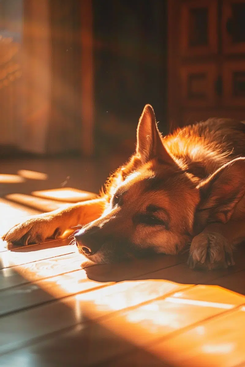 Warm Toned Dog Wall Art for a Cozy Aesthetic Decor