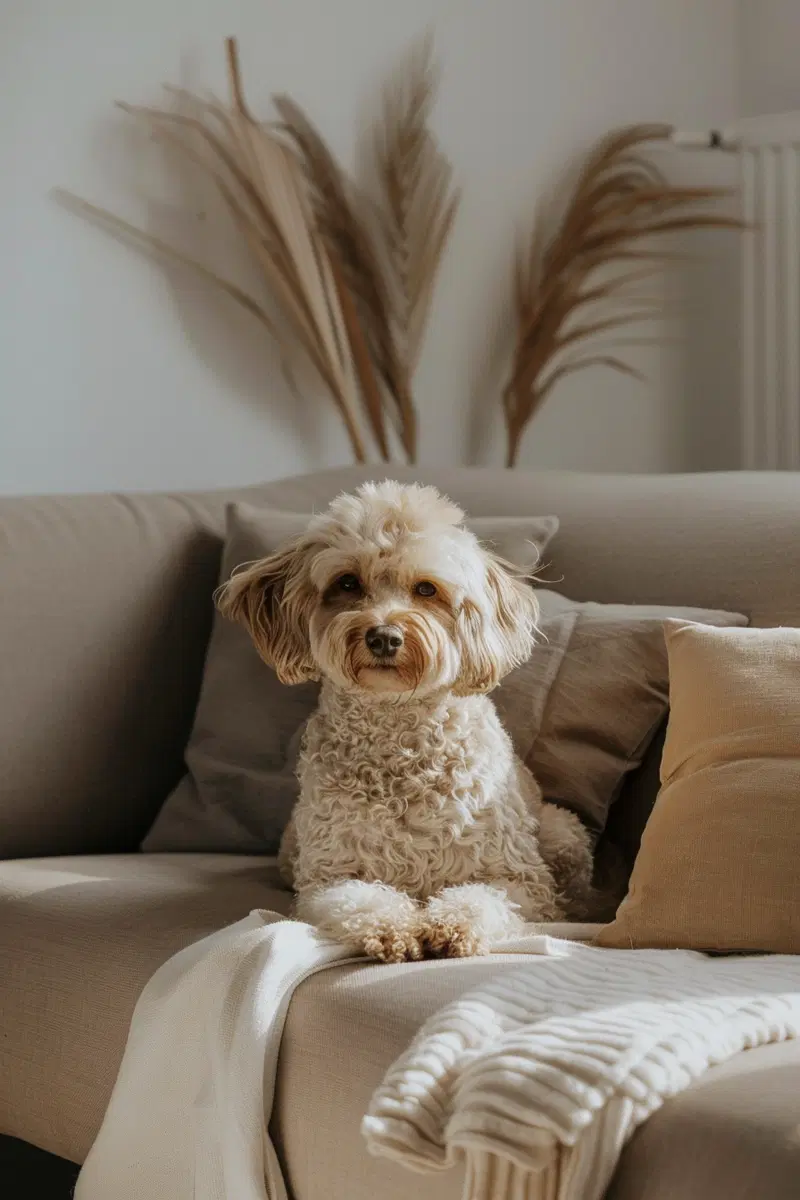 Modern Minimalist Dog Wall Art for Neutral Interiors