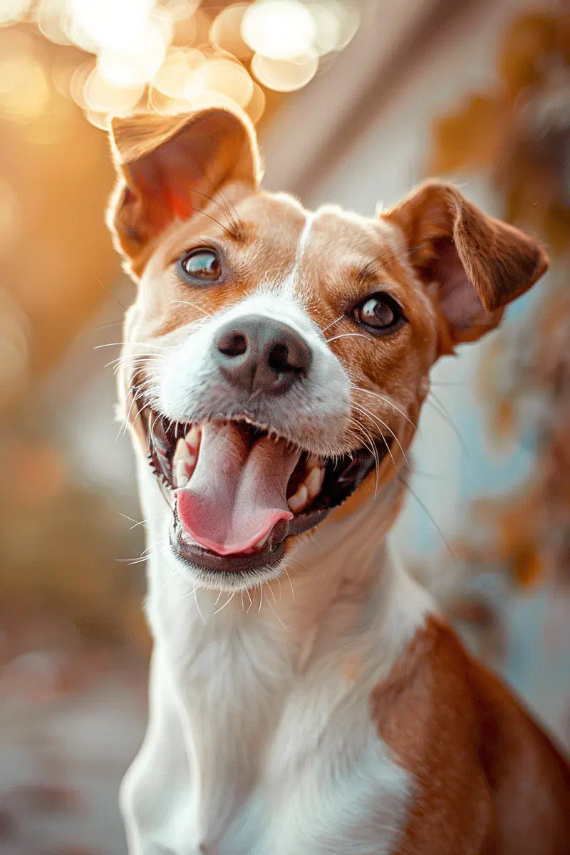 Joyful Dog Portrait Wall Art Printable for Modern Decor