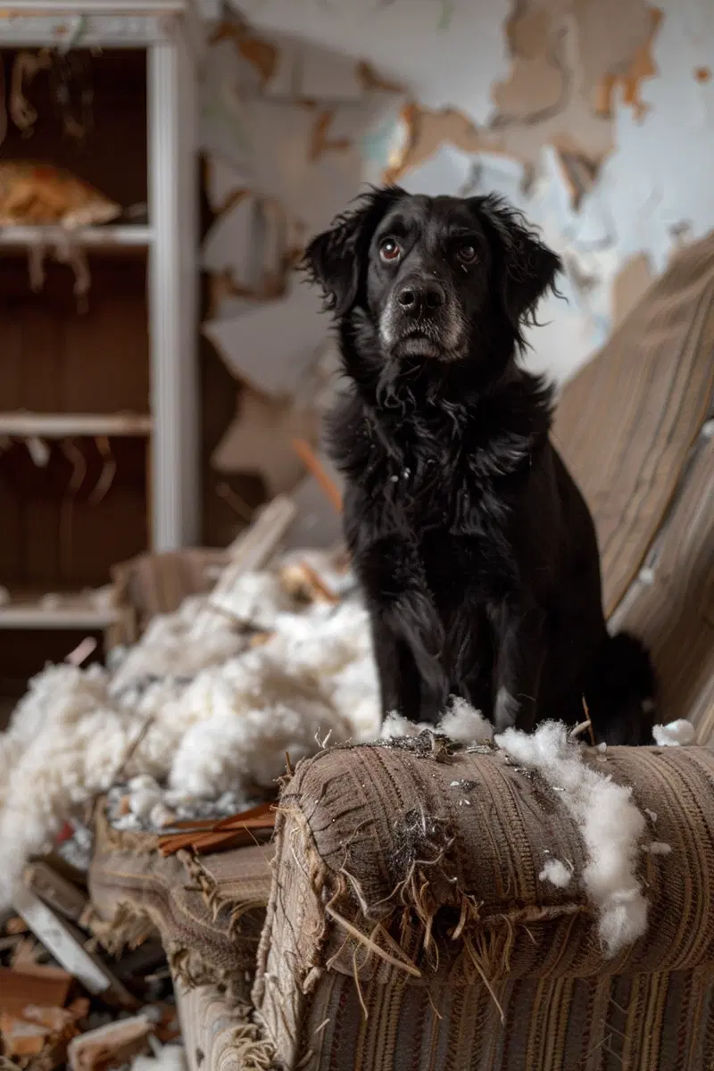 Messy Room Dog Moment Printable for Home Aesthetic
