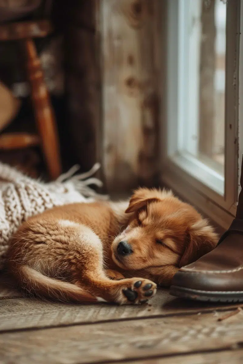 Cozy Puppy by Your Shoes Printable Wall Art