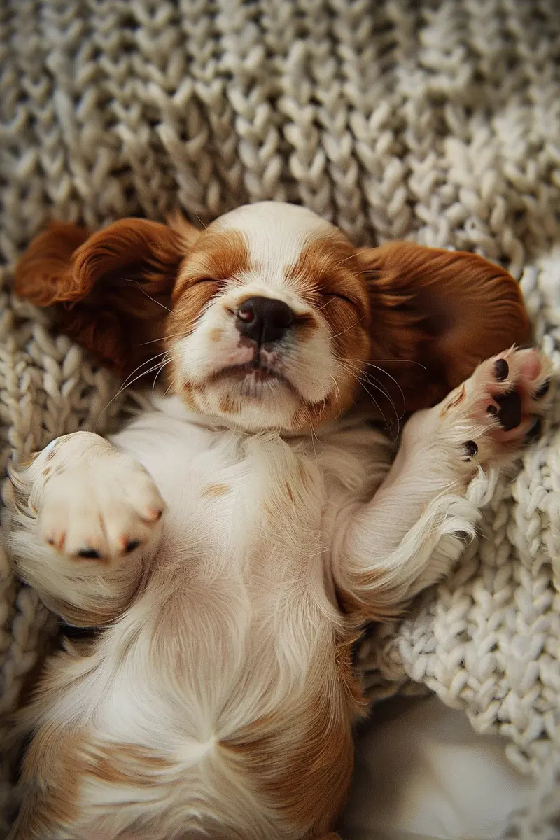 Soft Cozy Puppy Dreaming Printable Wall Art