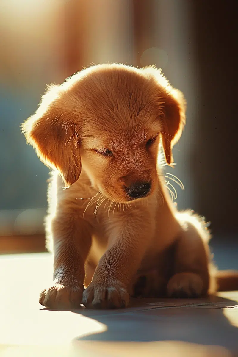 Sweet Puppy Home Scene Printable Wall Art