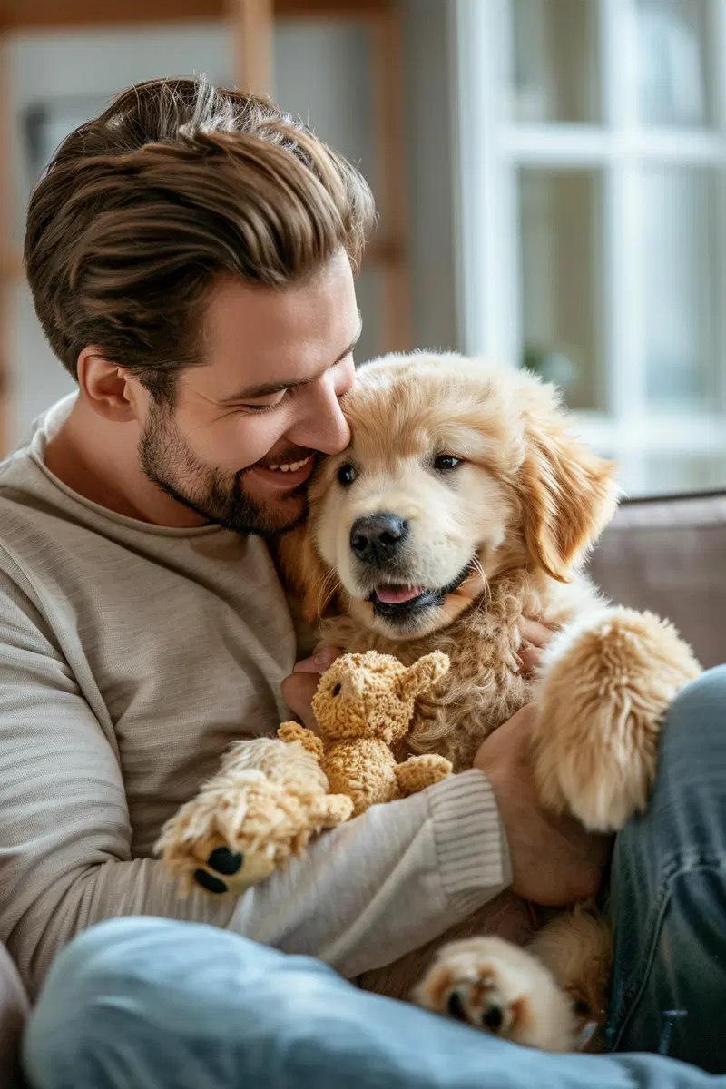 Dreamy Puppy Light Scene Printable Wall Art
