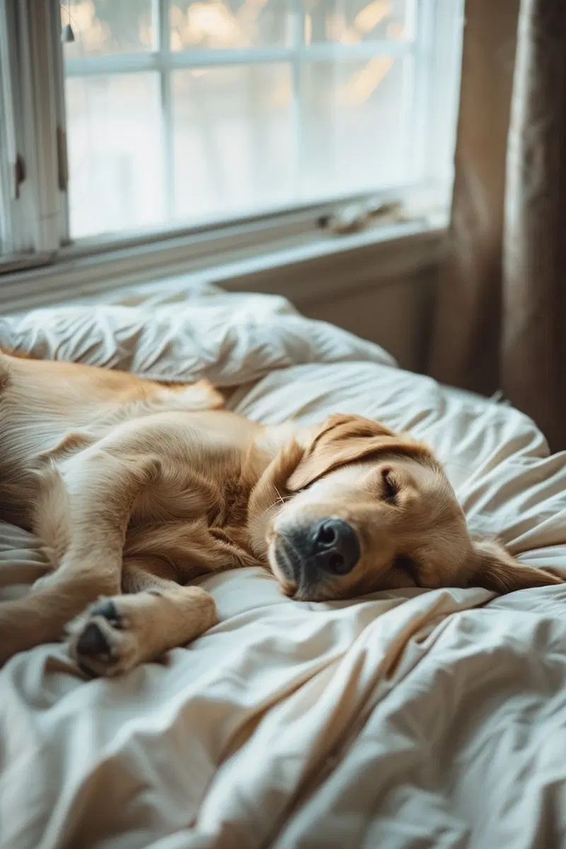 Soft Morning Dog Aesthetic Printable Wall Art