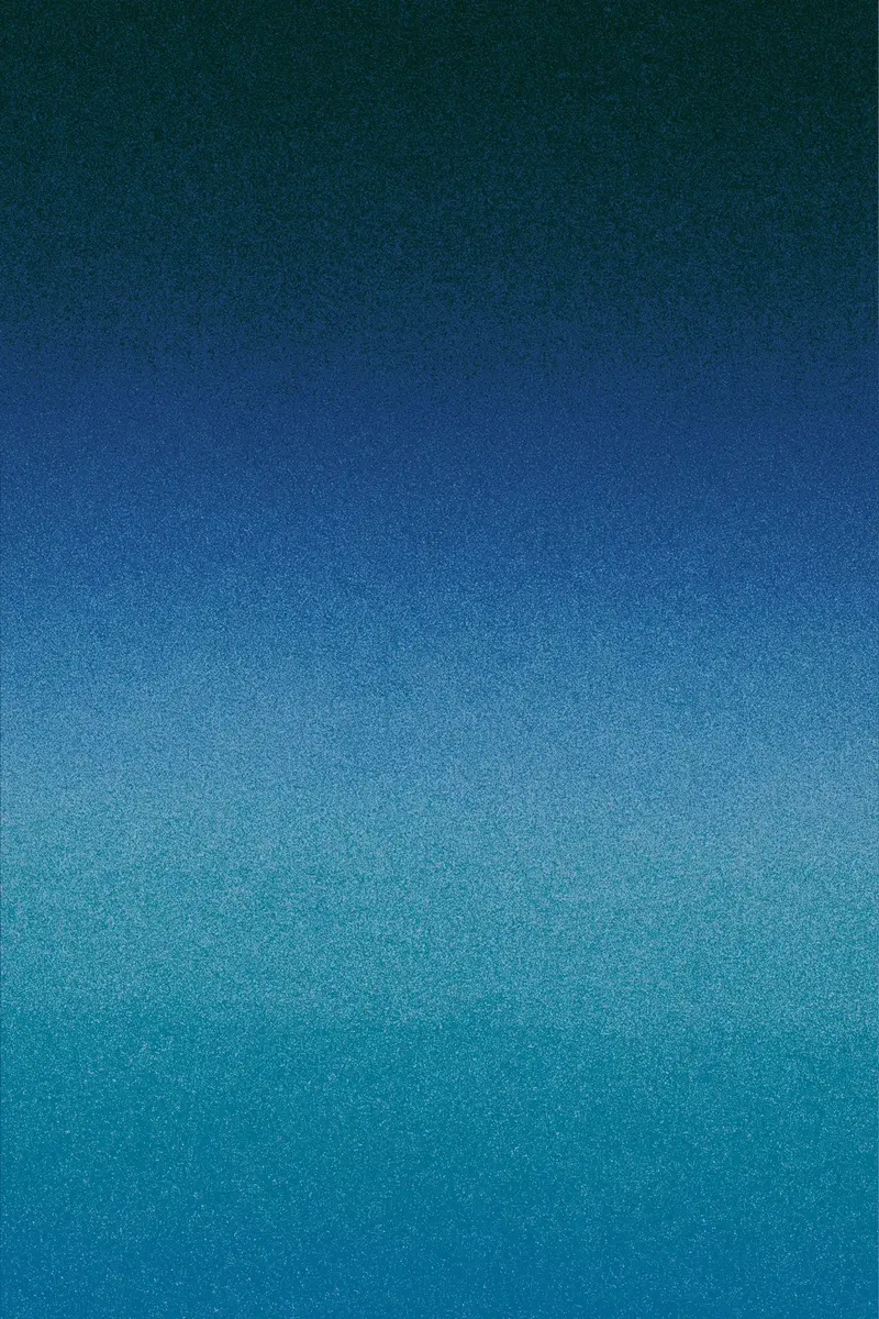 Gradient background transitioning smoothly from teal to dark blue with noise texture