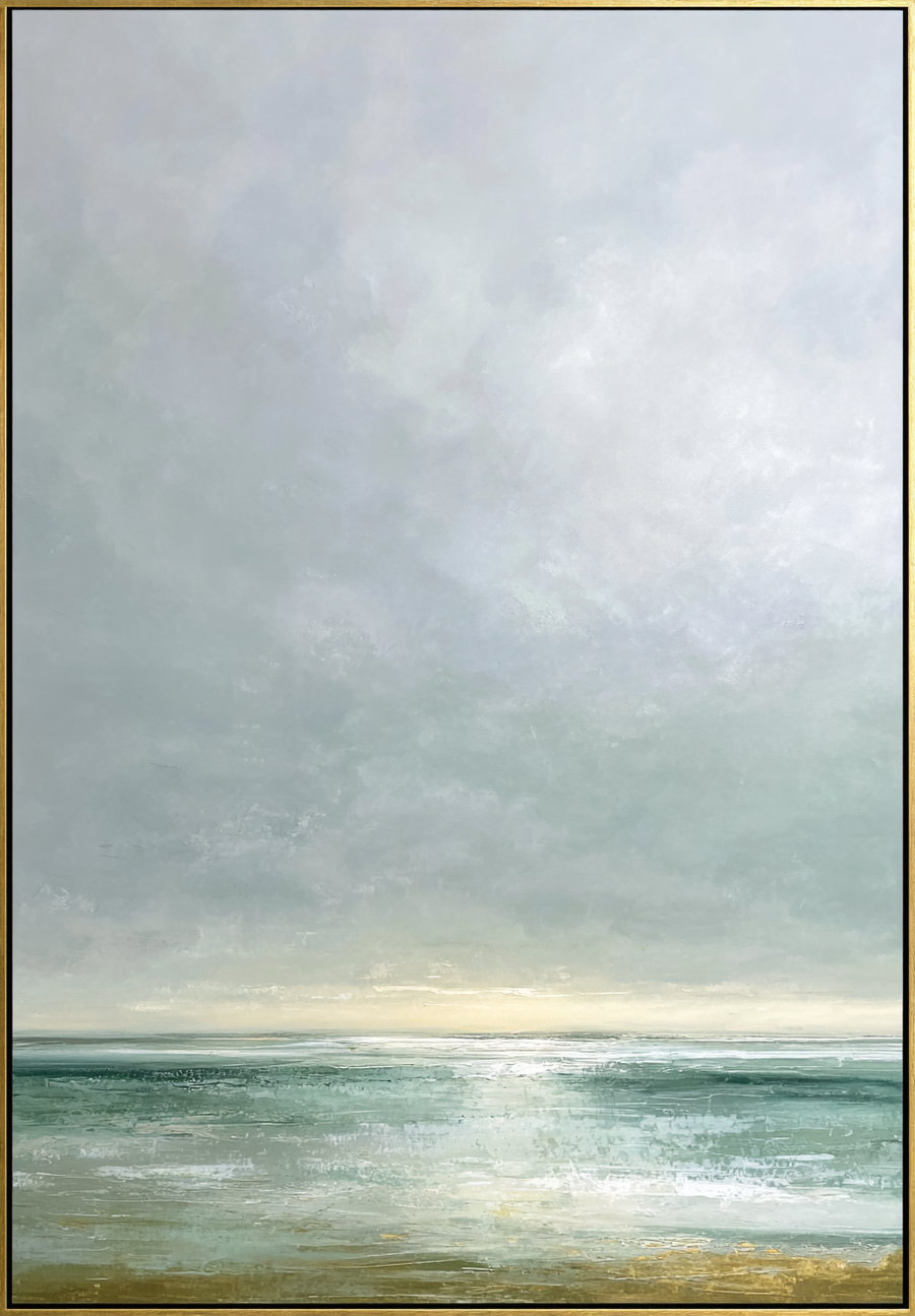 Abstract landscape with calm sea and soft light
