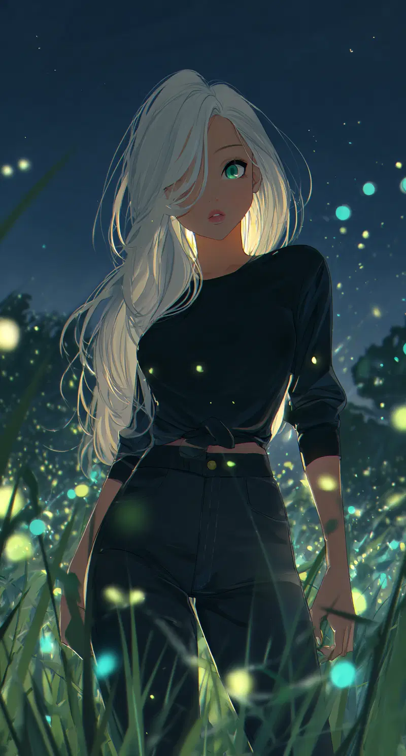 Cinematic Anime Woman Wall Art Aesthetic for Modern Decor