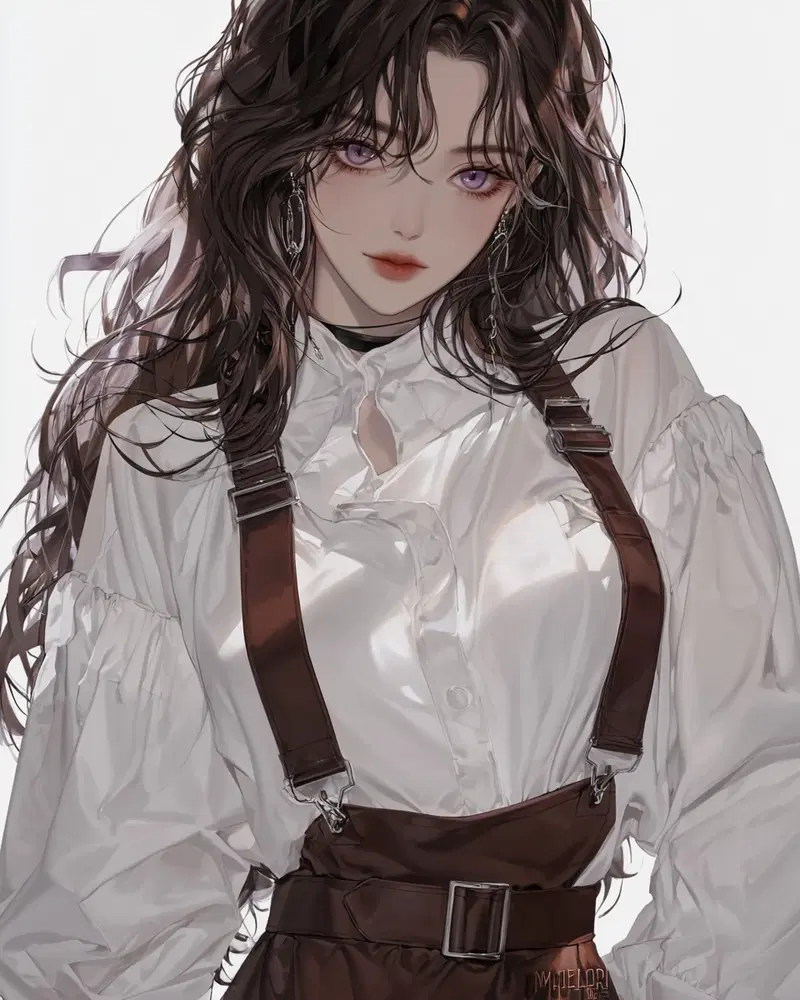 Elegant Barista Illustration Printable Wall Art Decor