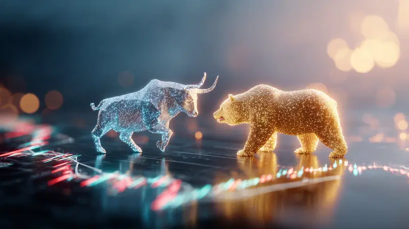 Photorealistic Bull and Bear Wall Art for Modern Decor