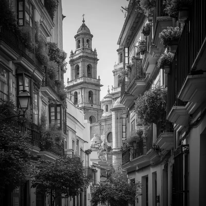 Black and White Cityscape Wall Art Aesthetic