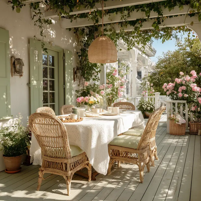 Cottagecore Outdoor Dining Area Decor Ideas