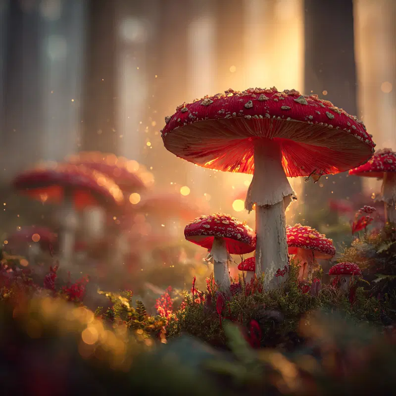 Whimsical Fly Agaric Mushroom Wall Art for Magical Decor