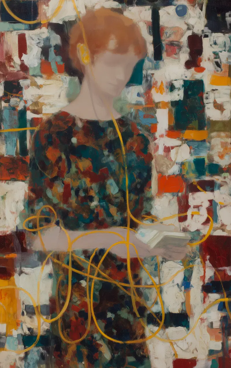 Modern Minimalist Wall Art Featuring Cable Aesthetic