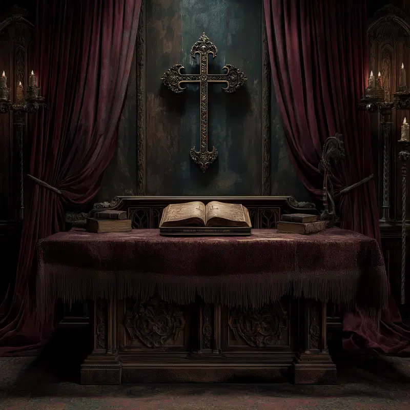 Gothic Vintage Altar Wall Art Decor for Dark Aesthetic